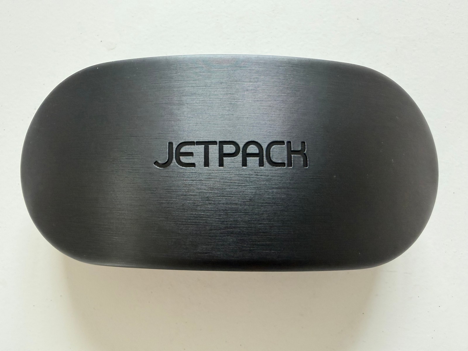 Closed proprietary Jetpack protective case with engraved JETPACK lettering