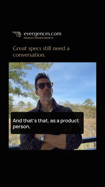 Sean Everett speaking in A Product Spec Starts the Conversation