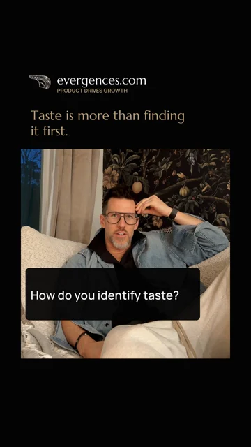 Sean Everett speaking in Taste Is More Than Spotting a Trend First